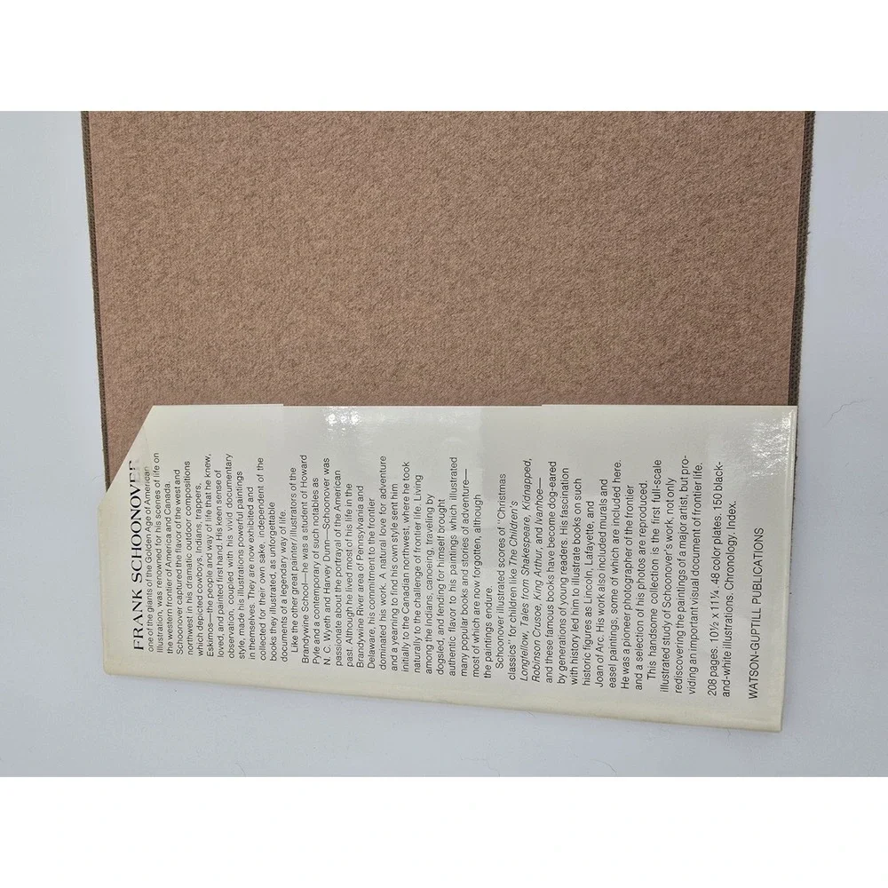Frank Schoonover: Illustrator North American‎ Frontier First Print HC DJ 1976